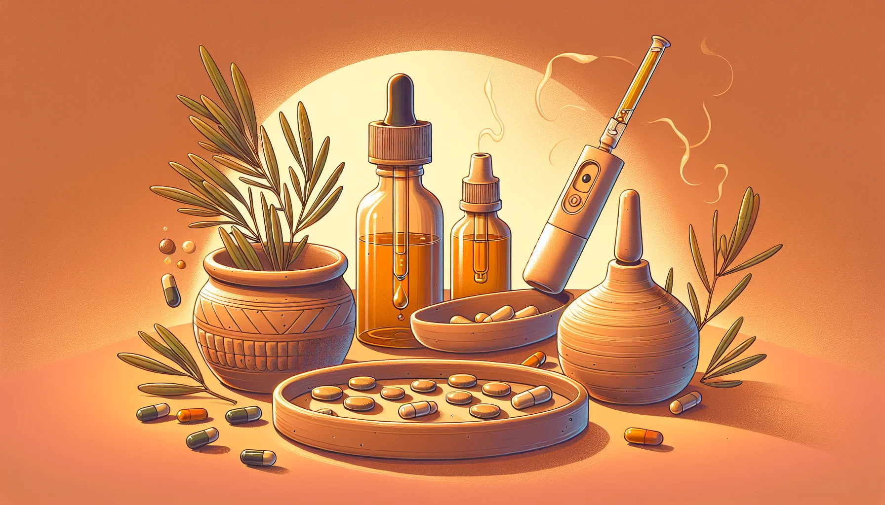 Comparación de los tiempos de acción del CBD